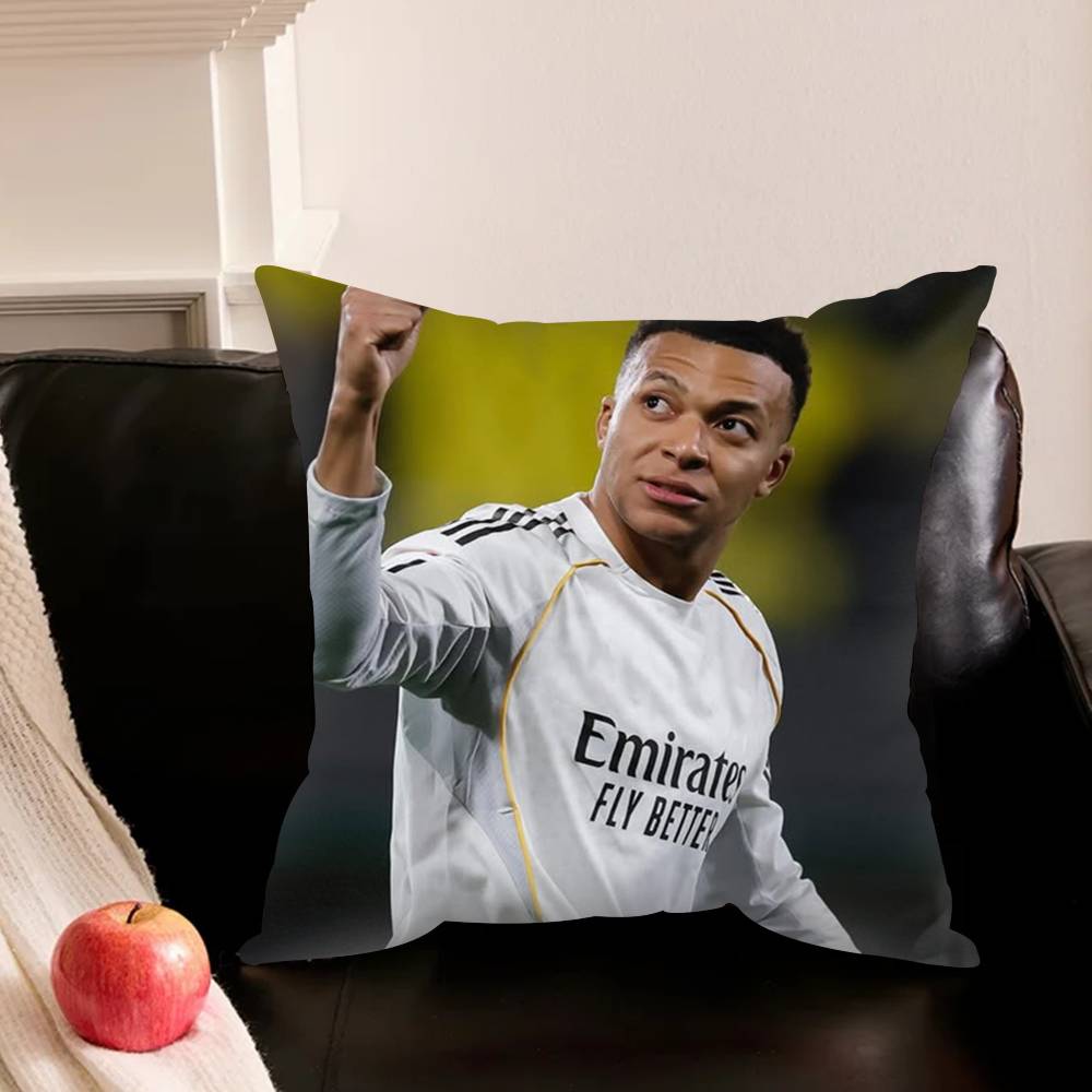 K-Kylian-N M-Mbappe-E S-Star-E Pillowcase For Sofa Room Office Decor Printing Protector Cushion Cover Valentine Gift Custom