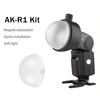 Flash Diffuser Dome Compatible for V1 Series/AD200/AD200Pro AK R11 Round Head Camera Flash Diffuser Cover