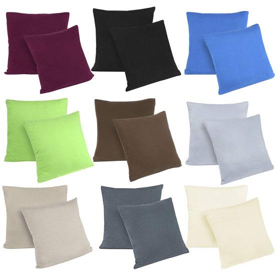 

2шт сплошной цвет хлопок наволочка наволочка домашний офис диван декор