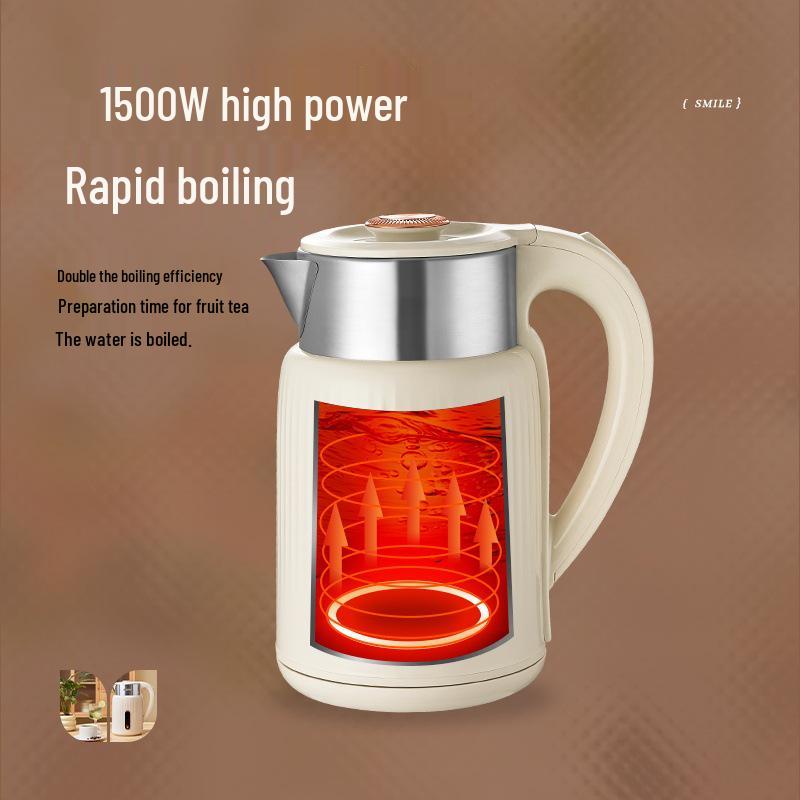 1.8L Stainless Steel Electric Kettle with Keep Warm and Auto Power-Off Features