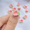 20Pcs New Cute Resin Mini Flower Series Flat Back Manicure Parts Embellishments For Hair Bows Accessories