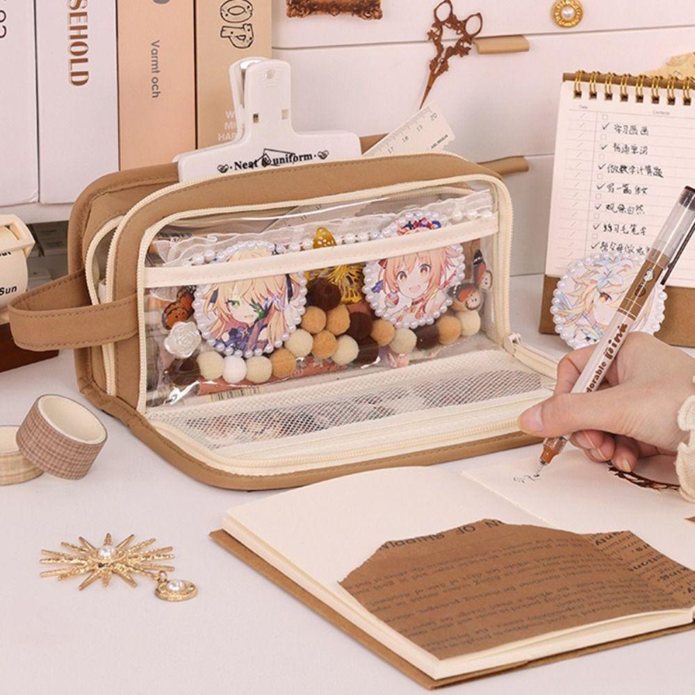 Portable Pencil Case Five-layer Stationery Bag New Stationery Organizer Student