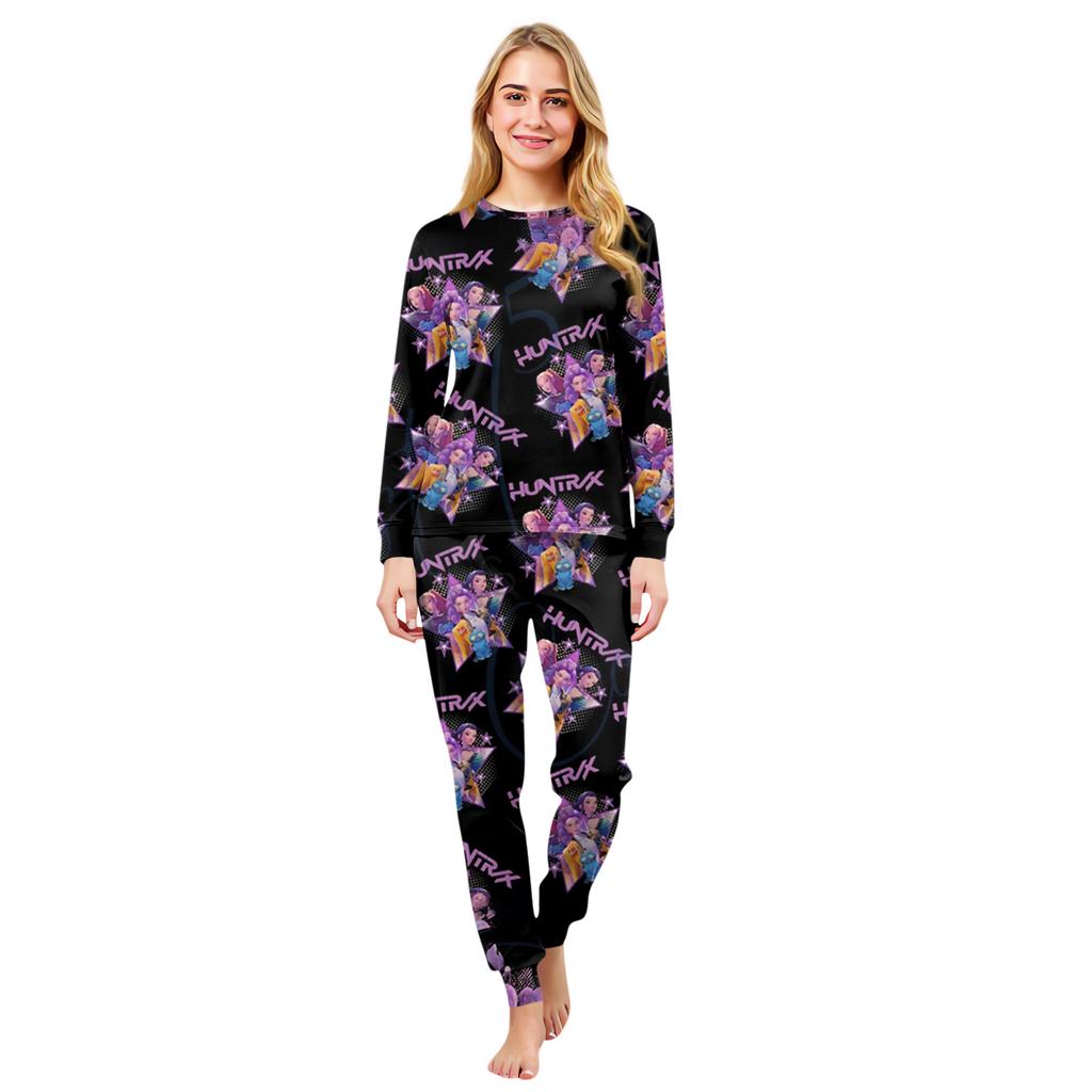 Prints Family Matching Long Sleeve Tops+Pants Set Family Matching Sets