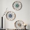 1/3pcs Circular Flower Wall Decoration Retro Wall Background Pendant Rural Wall Hanging  Door