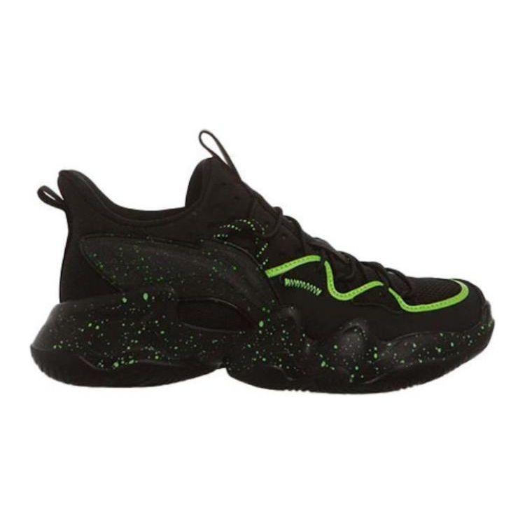 Li Ning Kids Sports Lifestyle Series Comfortable Versatile Fluorescent Durable Low-Top Casual Shoes Men Casual Shoes Black YKCS134-55