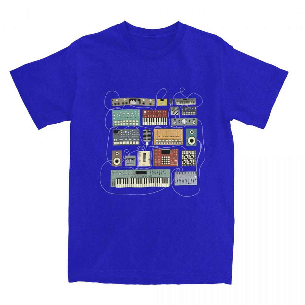 Musician Synthesizer Drum Machine Dj Apparel Shirt Men Women 808 909 606 303 Electronic Music Novelty 100% Cotton Summer Tees
