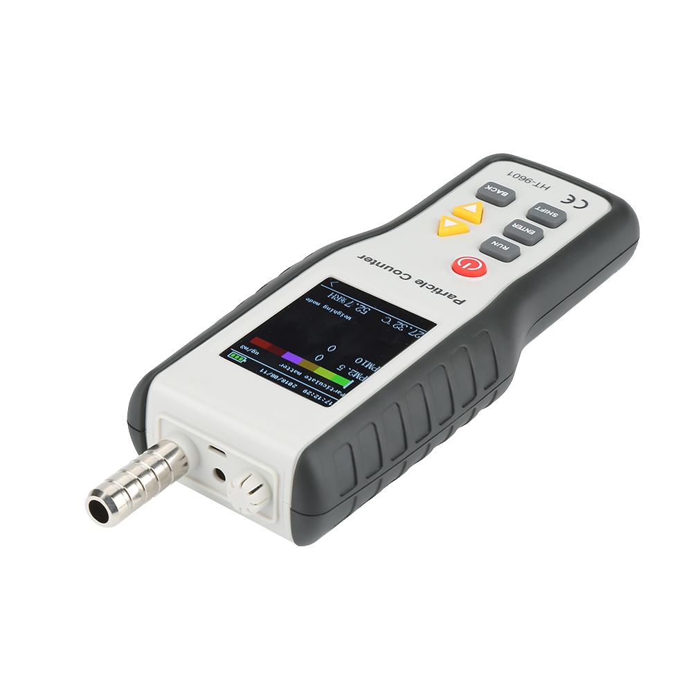 HT9600 PM2.5 PM10 Air Quality Analyzer Humidity Meter Handheld Particle Counter Monitor