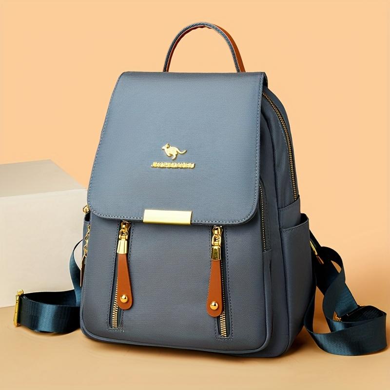 Stylish Versatile Women'S Backpack Multi-pocket Laptop Bag with Top Handle Perfect for School, Travel & Daily Use