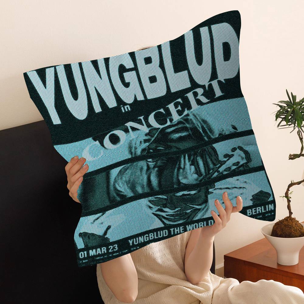 

Singer Y-Yungblud Personalized Pillow Cover Kids Bedroom Wild Party Decor Pillowcase Kid Birthday Shower Gift 30cmx30cm
