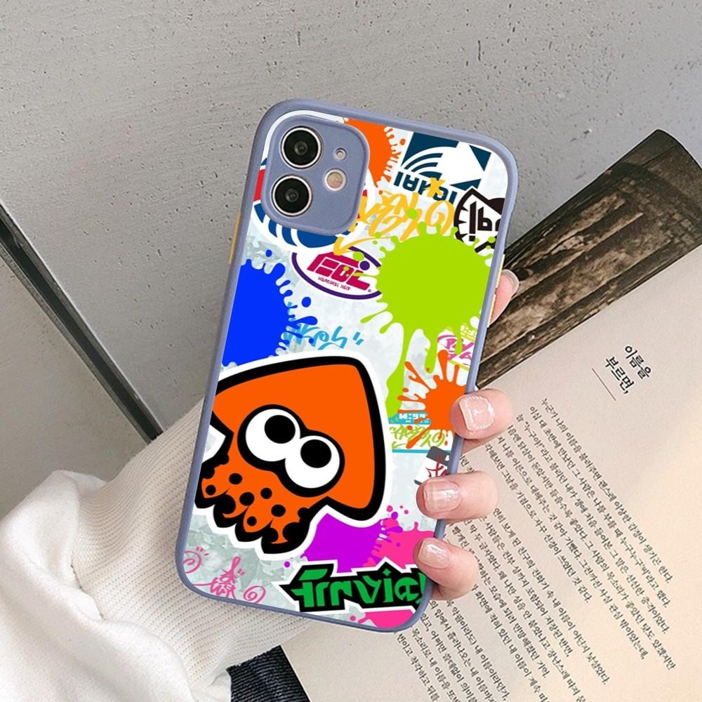 Game Splatoon Art Phone Case for iPhone 14 11 12 13 Mini Pro Max 8 7 Plus X XR XS MAX Translucent Matte Cover