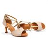 Leder Damen Modern Dance Schuhe Peep Toe Latein Tanzschuhe Damen Party Ballsaal Standard Schuhe Absatz 7cm