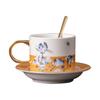 Personalized Chinese Ceramic Milk Cup Breakfast Mug With Saucer Spoon For Office Home Coffee Bar Luxury Drink Vessel Wholesale