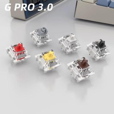 Tastiera Meccanica Gateron PRO 3.0 con Switch Hot-Swappable: Nero, Tè, Bianco, Argento, Giallo a Doppia Molla e Guscio Crema.