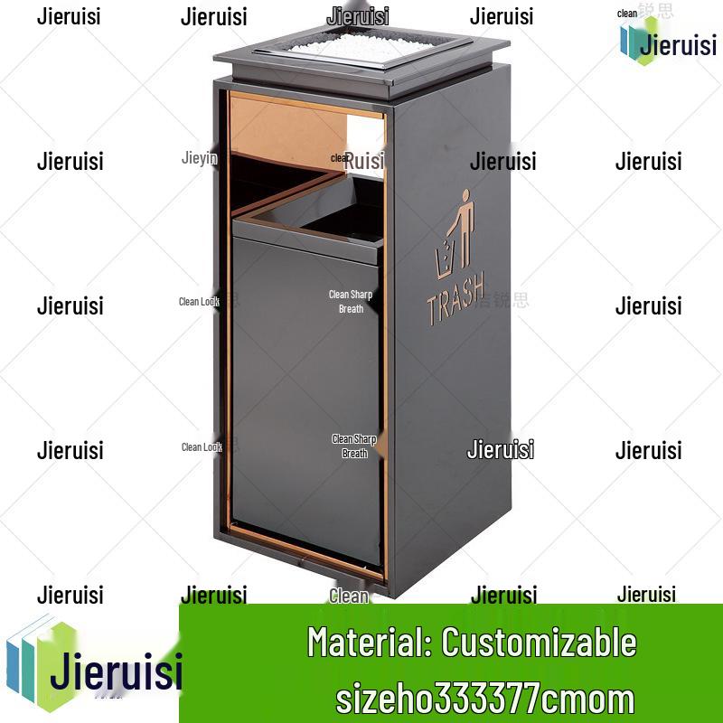 Stainless Steel Outdoor Trash Bin for Hotels, Parks, and Malls