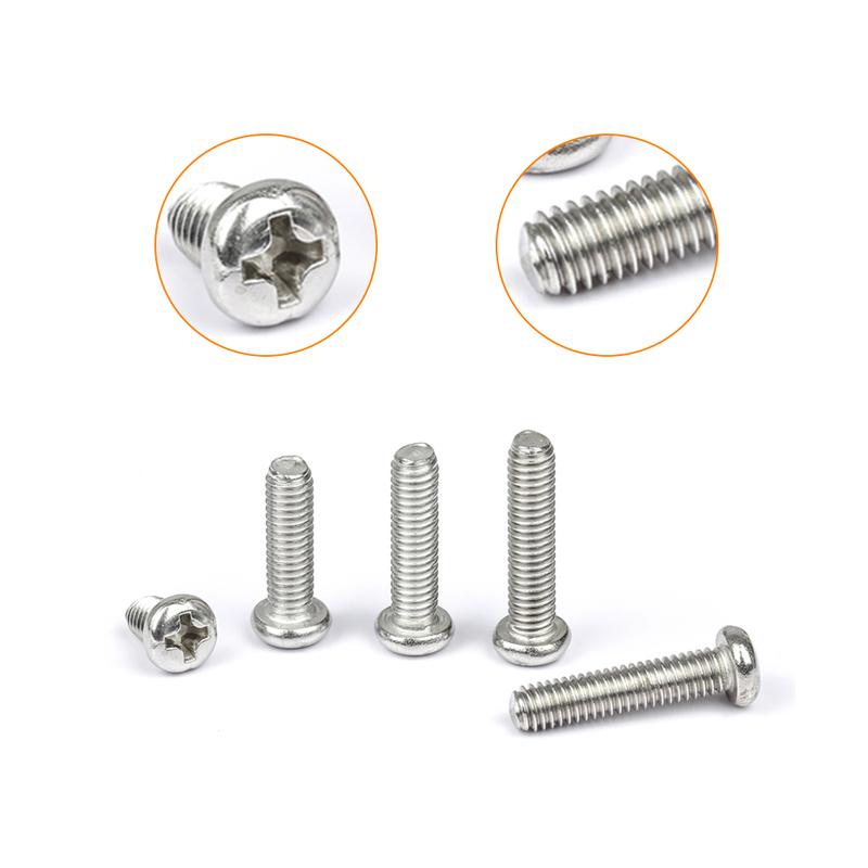 M1 M1.2 M1.4 M1.6 M2.5 M3 Metrisches Gewinde Maschinenschraube Kreuzschlitz Senkkopf Kreuzschlitz Schrauben Kasten-Set 304 Edelstahl Sortiment-Kit
