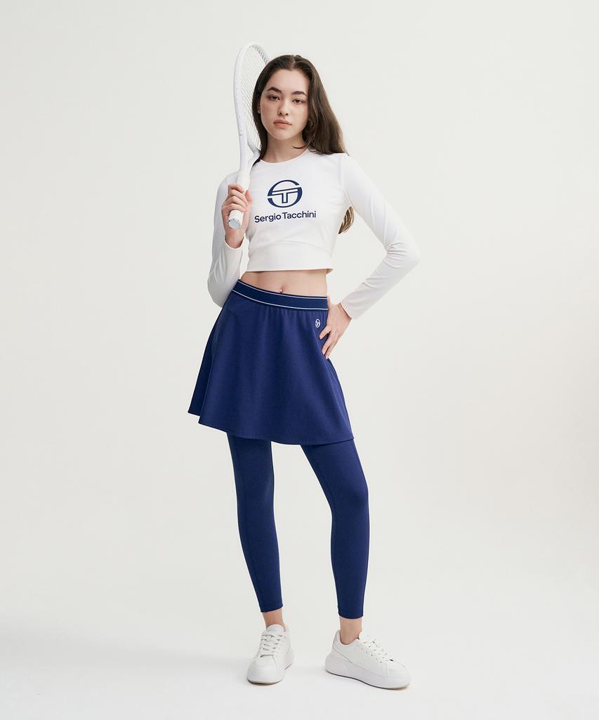 SERGIO TACCHINI W Essential Cover-Up Flare Skirt (Navy)