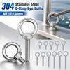 Heavy-Duty O-Ring Extended Bolts 304 Stainless Steel Lifting Bolts Eyelets  Lifting, Marine, Etc.