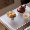 Zhishi Chinese Retro Ceramic High-Footed Snack Plate