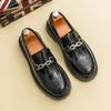 Men's Shoes 2025 Large Size Leather Shoes Men's 46 British Style Casual Driving Shoes Foreign Trade Business Dress Small Leather Shoes