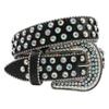 Punk Belt European and American Style AB Colored Diamond Rhinestone Punk Hot Girl Style Belt Men's Women's Belt