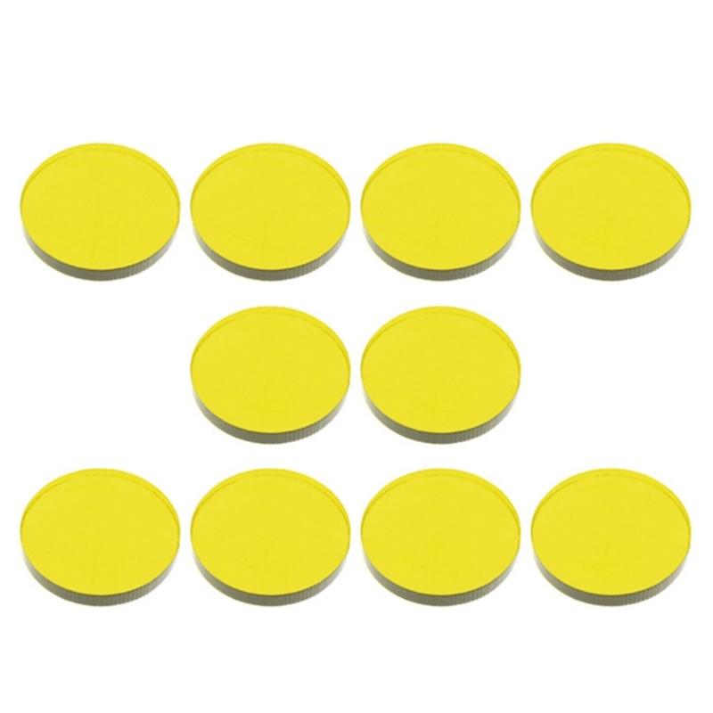 

10Pcs Clear Acrylic Billiard Pool Cue Replacement Tips Pool Stick Tips Snooker Cue Tips for Pool Cues and Snooker