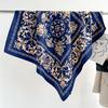 Ethnic Style Print 90 Square Scarf Summer Woman Headband Muslim Hijab Shawls Ladies Simple Bandana Retro Islamic Turban