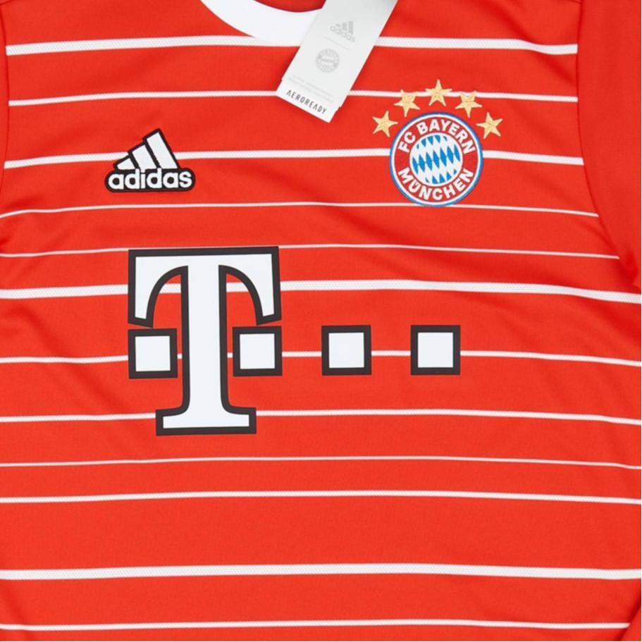 adidas FC Bayern Munich 22/23 L/S Home Jersey Asia Sizing Asia Sizing 'Red' Men's H64093