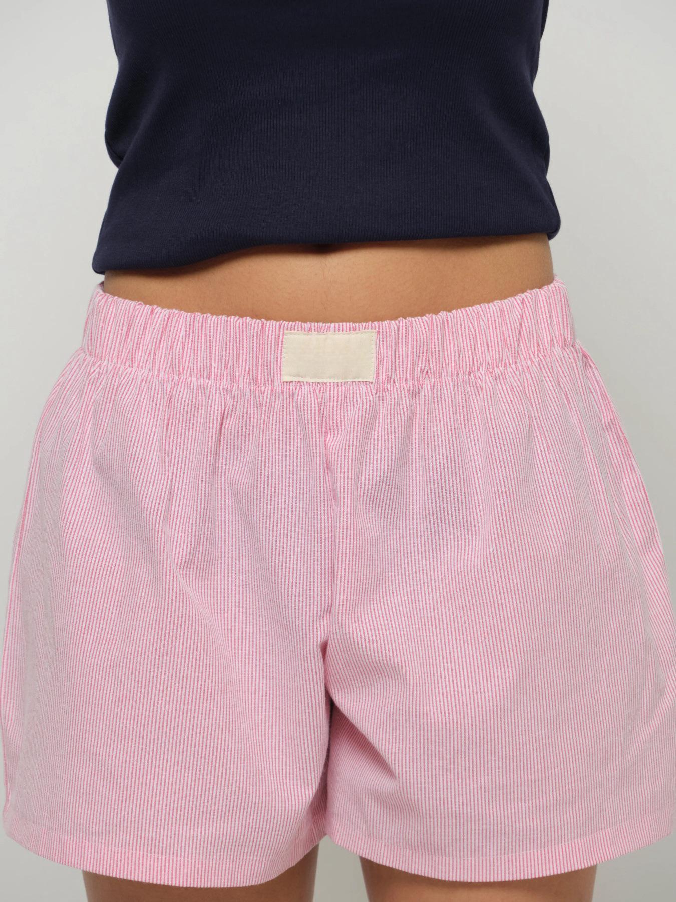 

Женские полосатые повседневные шорты с высокой посадкой на весну/лето 2024 Extra Large