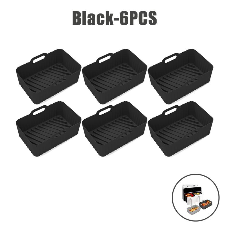 Food Grade Air Fryer Silicone Liners for Ninja Dual Air Fryer Non-Stick Air Fryer Basket Accessories for Ninja