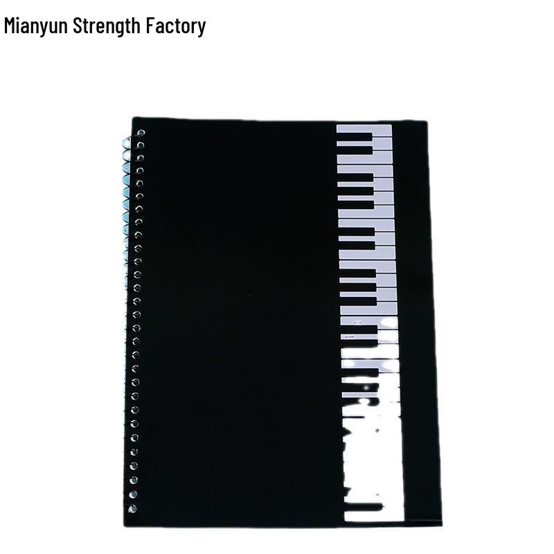 Large Space Loose-Leaf Music Staff Notebook for Piano Students - Professional Music Score & Theory