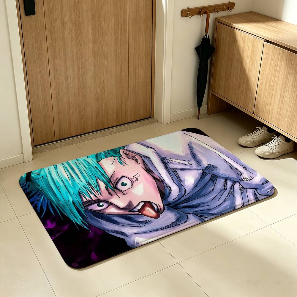 Hajime Kashimo Jujutsu Kaisen Manga Shower Room Absorbent Small Floor Mat Soft Comfortable Decorative Foot Mat