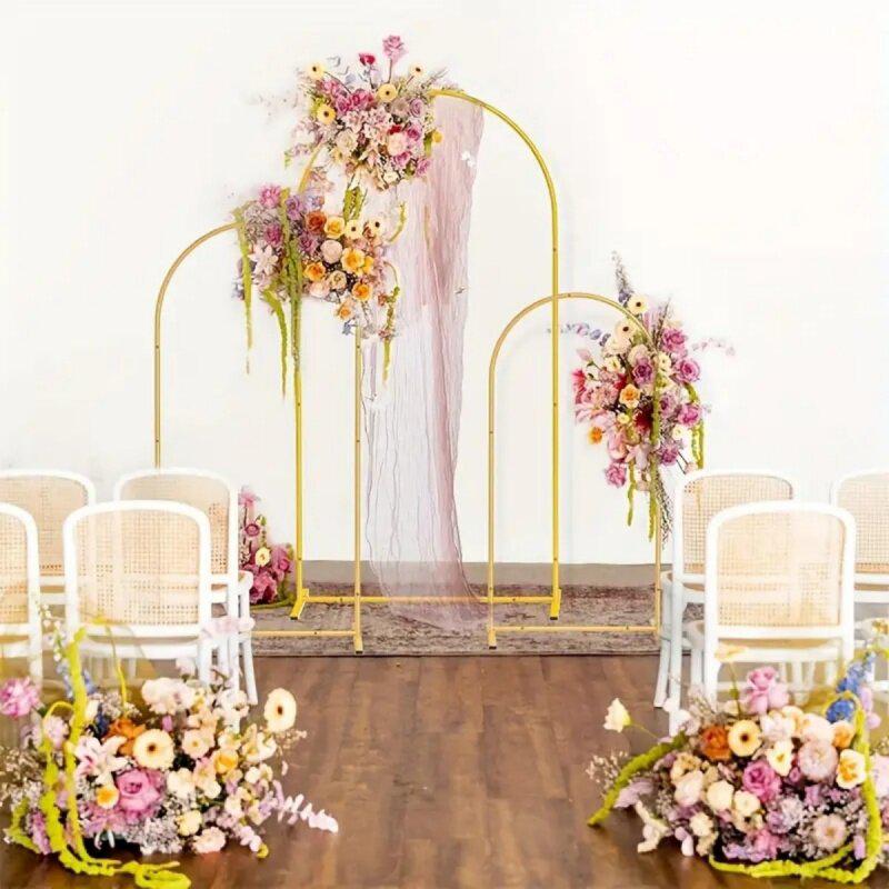 Rund bågställning i smidesjärn för bröllops- och festballonger