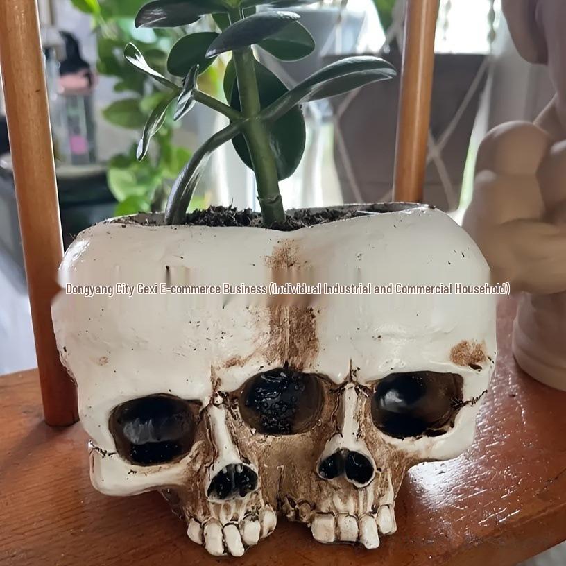 Bedårande sittande stor mage blomkruka skulptur för trädgård eller gräsmatta
