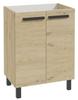 Freestanding Bathroom Cabinet with Washbasin and Drainer 80x60cm Artisan Oak Bonita