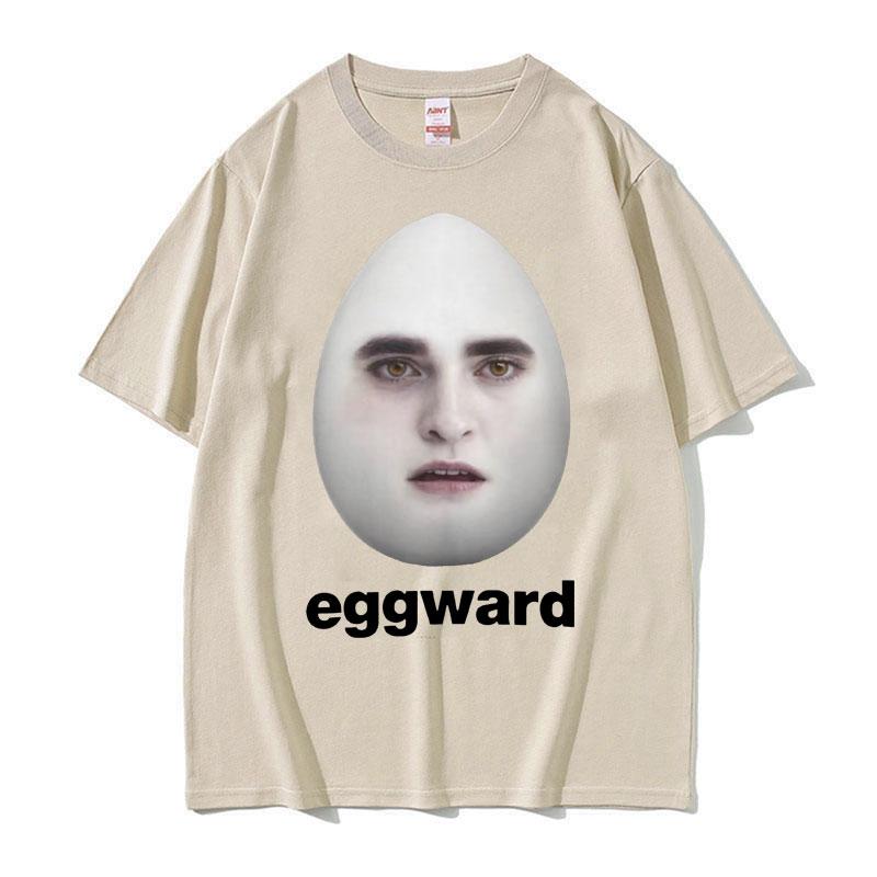 Hot Twilight Eggward Funny Meme T Shirt Edward Cullen Parody Humor Tshirt Unisex Women Casual 100 Cotton Short Sleeve Tshirt Tops