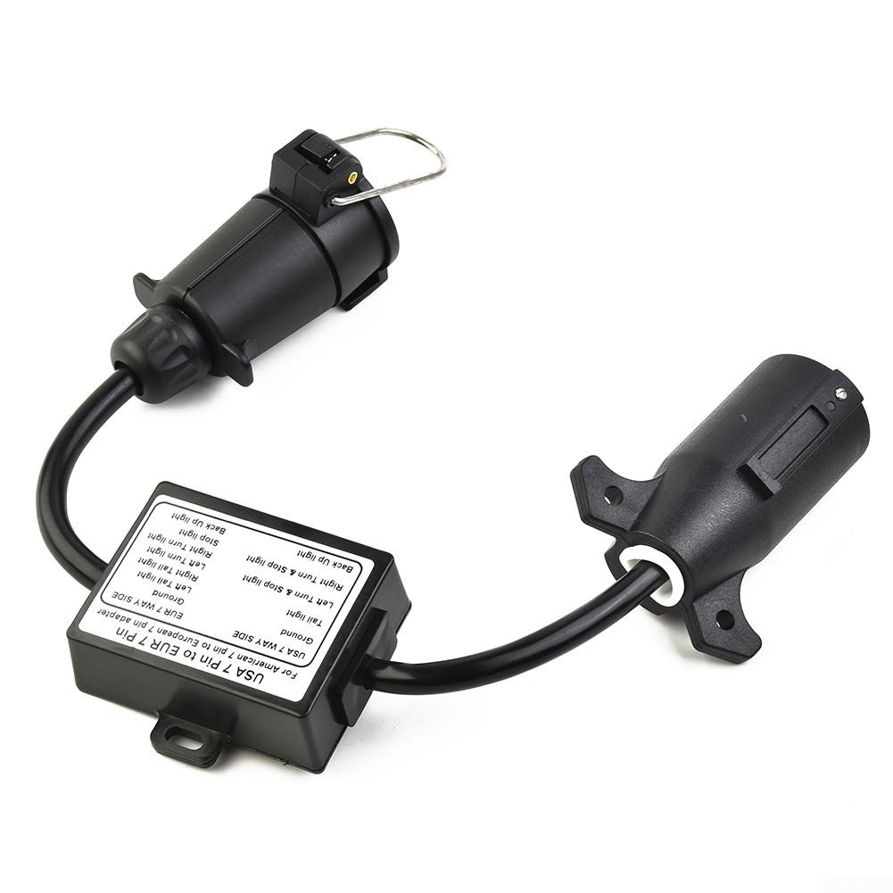 1pc Trailer Light Converter 7-Way Blade Socket New