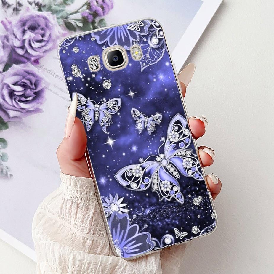 For Samsung Galaxy J5 2016 Case SM-J510F New Luxury Painted Cover Soft Silicone Phone Case For Samsung J3 J5 J7 2016 Fundas Capa