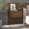 VidaXL Wall-mounted Bedside Table Brown Oak 816956