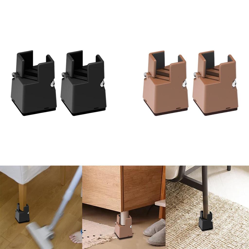 Adjustable Bed Furniture with Screw Clamp ,Bottom To Protect Floors from Scratches Accessory