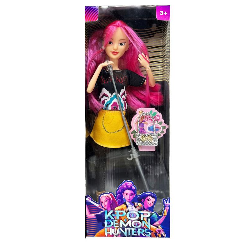 

NEW anime k pop demon hunters group witch hunters sticky doll high appearance decorative doll girl heart holiday gifts 30cm розовый
