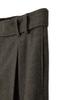 Sinkia Turn-Up Detail Belted Herringbone Trousers Taupe Grey
