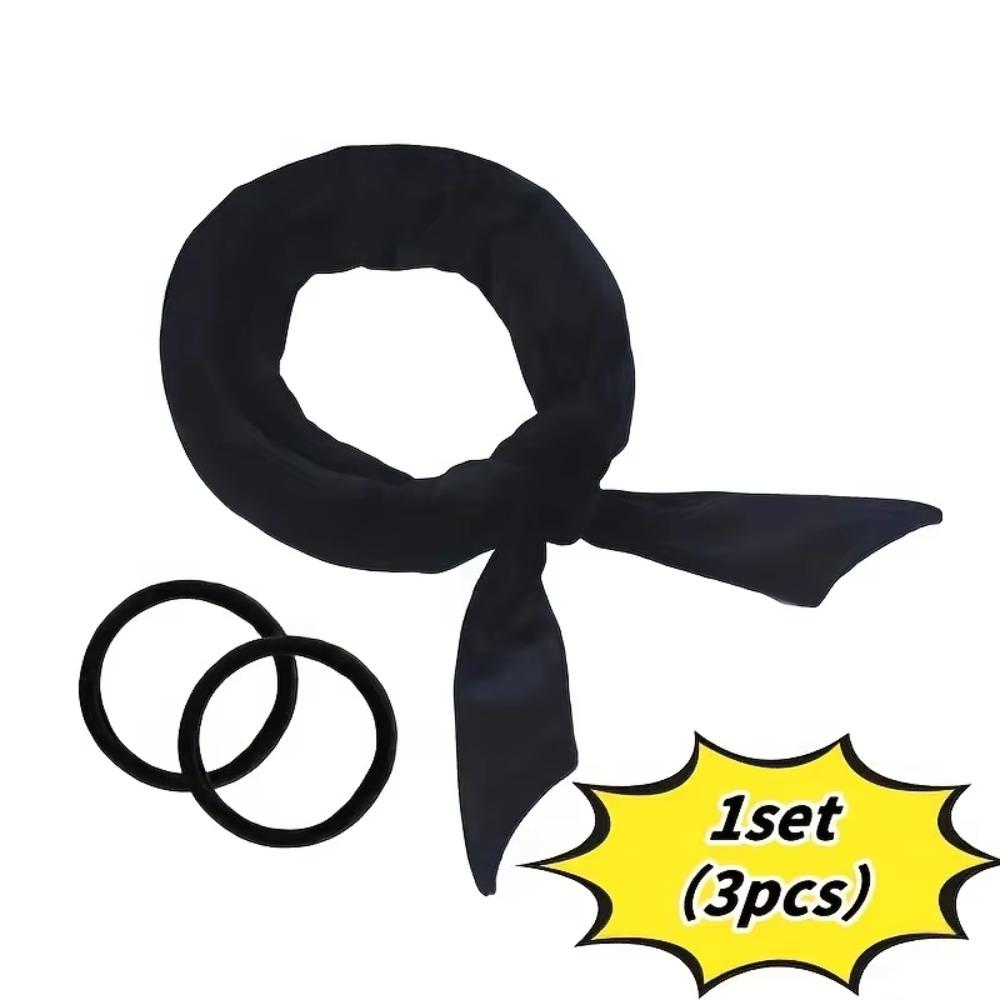 

Heatless Curling Headband for Overnight Silk Curls No Heat Reusable Hair Rollers with Soft Ribbon Lazy Styling Tool чорний