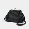 Solid Color Clip Bag Fashionable New Versatile Commuter Handbag Bucket Bag Shoulder Messenger Bag