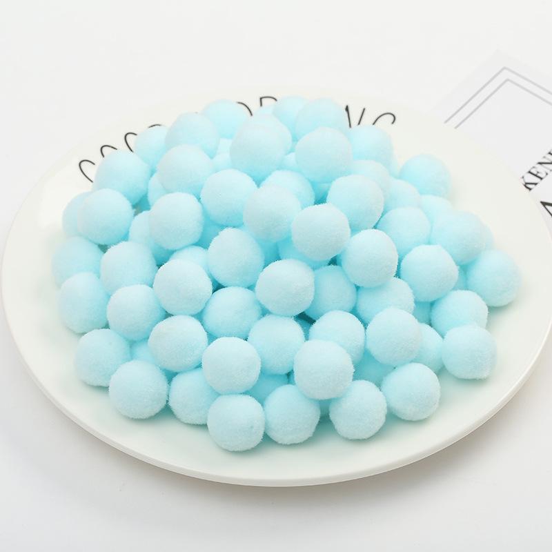 In Stock: High Elasticity Fluffy Polyester Hairball for DIY Handmade Clothing Accessories