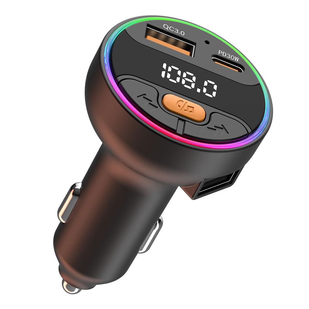 C9S Multifunctional Bluetooth-compatible Car MP3 Player QC3.0 PD 30W Charger FM Transmitter
