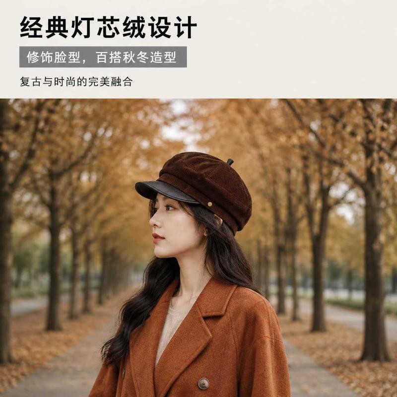 Women S Sweet College Style Beret Hat Vintage Literary Painter Hat
