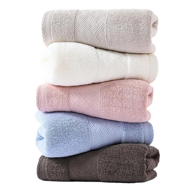 Thick Pure Cotton Bath Towel, A-Class, 32-Strand, Absorbent, for Home & Face Wash