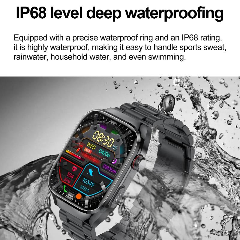 2025 Νέο Ακριβές Ρολόι Smartwatch Μέτρησης Λίπους Αίματος και Ουρικού Οξέος Ανδρικό Μικροφυσική Εξέταση Υγεία Πέντε Οργάνων HealthClock Κλήση Bluetooth Smartwatch