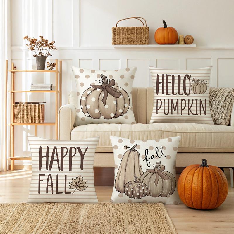 Erntedankfest Kürbisdruck Kissenbezug Thanksgiving Dekoration Sofakissenbezug Schlafzimmer Nachttisch Kissenbezug