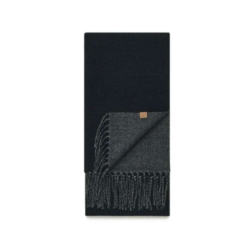 Fular reversibil Velsey Classic [NEGRU GRI]